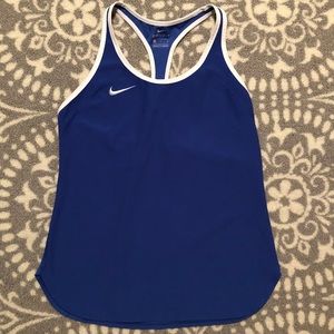 Nike dri-fit royal blue athletic tank, size M